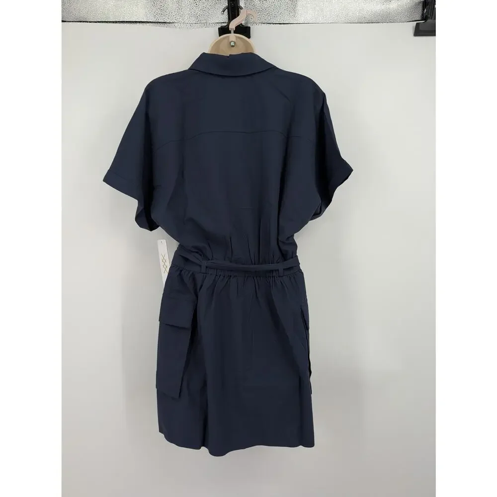 NWT Rhone Mirage Shirt Dress Navy Small Sun Safe Water Repelling Pocket Vacation - Picture 9 of 9